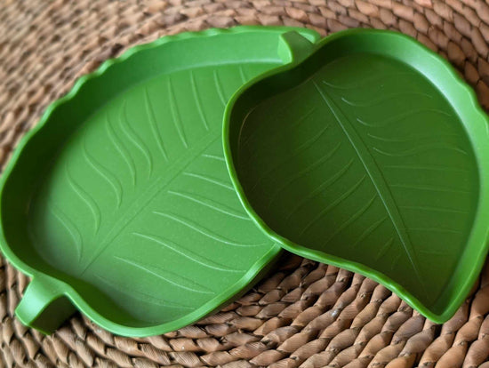 Leaf-Shaped Feeder Bowl