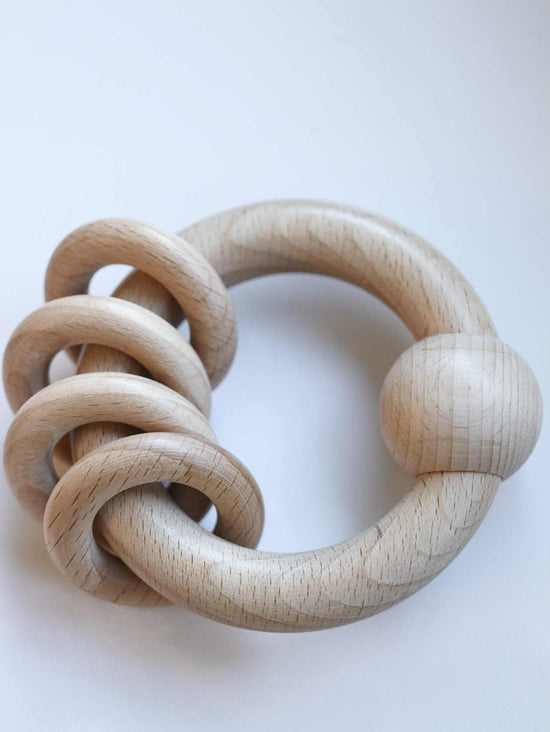 Beech Wood Rattle Toys