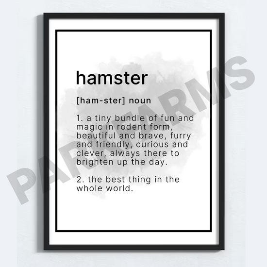 Poster Print (8.5"x11") - Hamster Definition