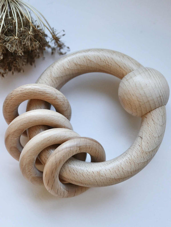 Beech Wood Rattle Toys